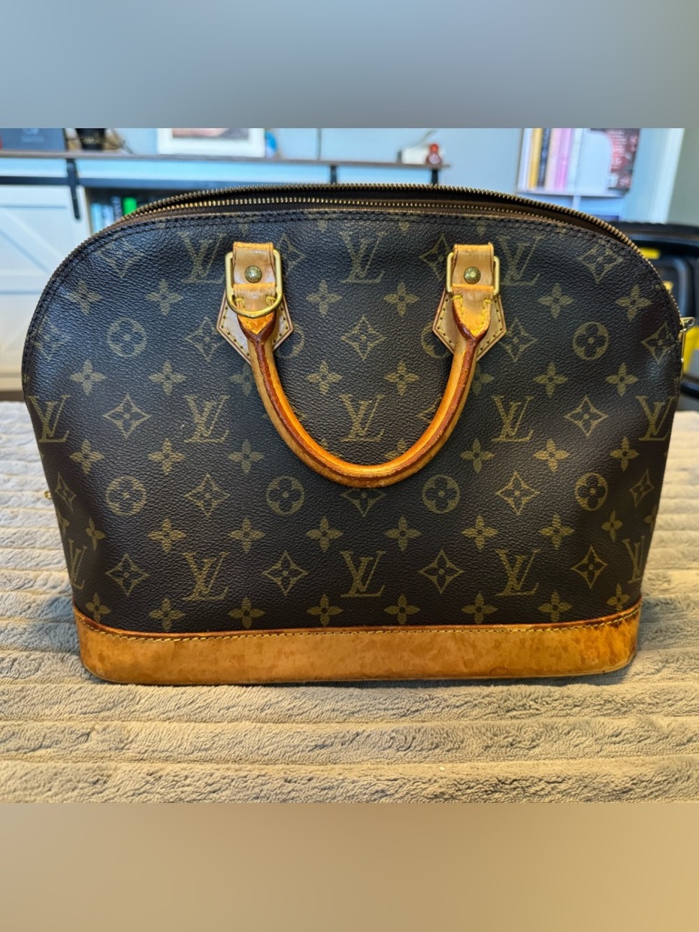 Louis Vuitton Monogram Alma Handbag - Dark Brown & Vachetta